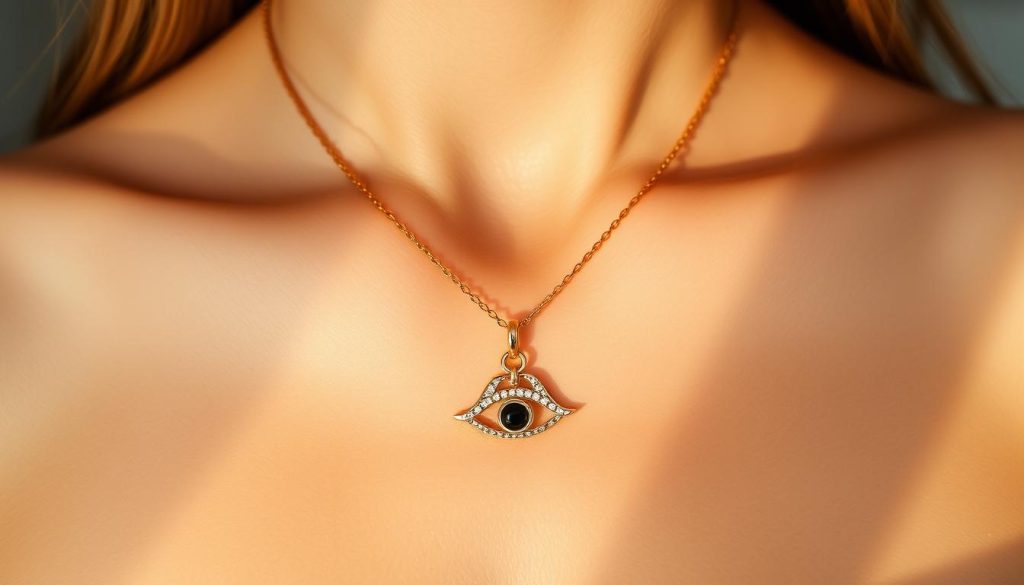 collar lariat ojo turco