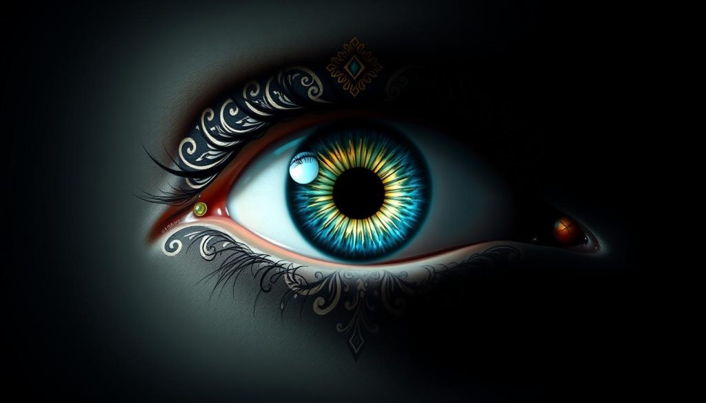 cómo dibujar un ojo turco