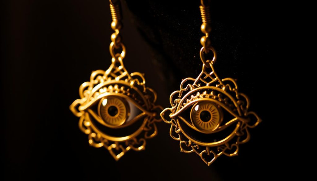 pendientes colgantes ojo turco
