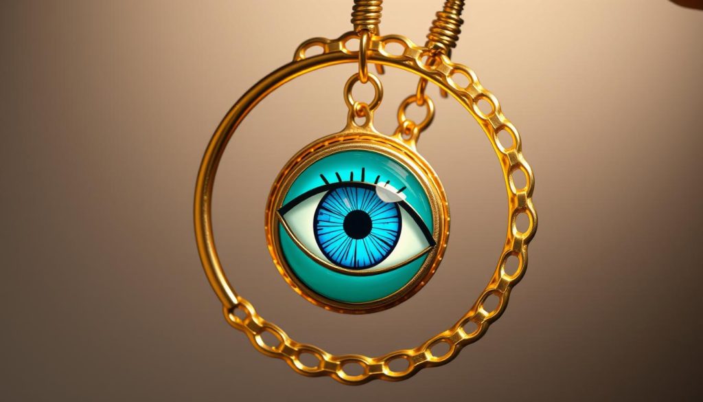 pendientes de aro ojo turco