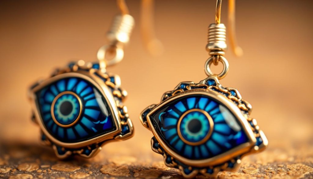 pendientes ojo turco esmaltados