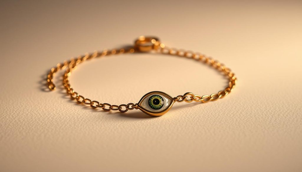 pulsera cadena ojo turco