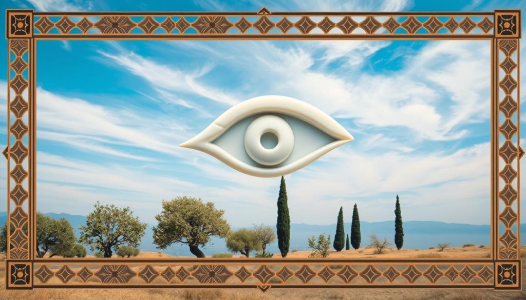 qué significa el ojo turco blanco