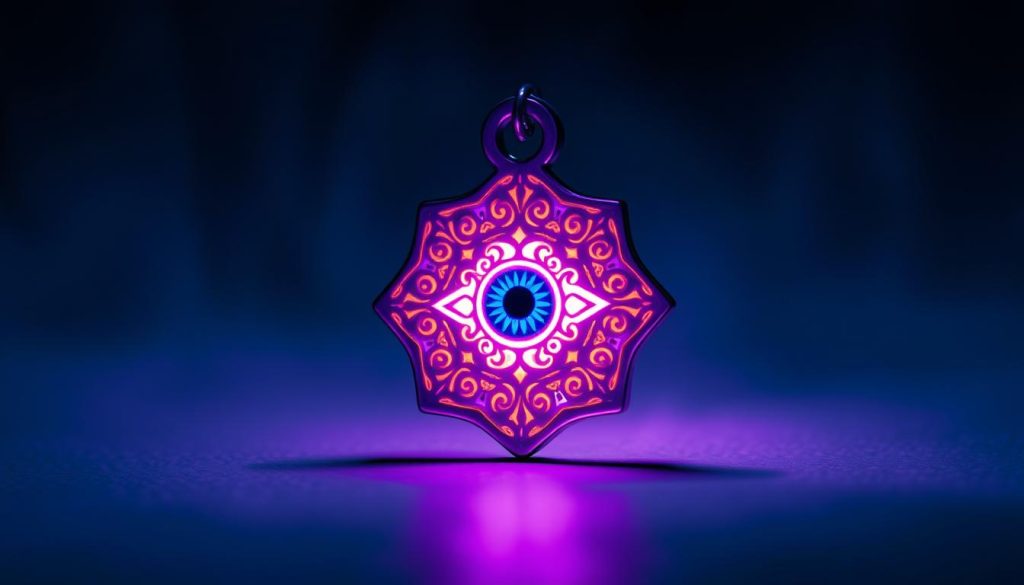 qué significa el ojo turco morado